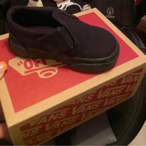 Black Vans baby size 3.5